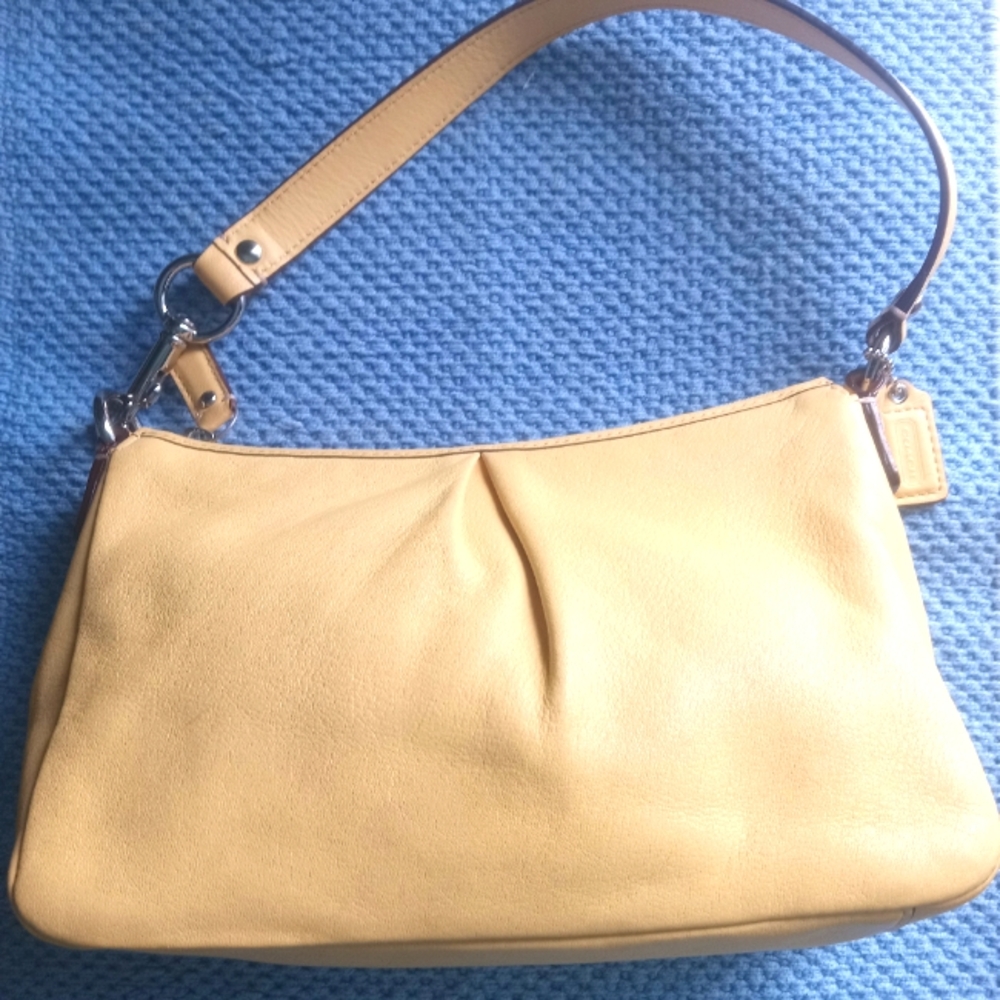 Coach Yellow Leather Handbag